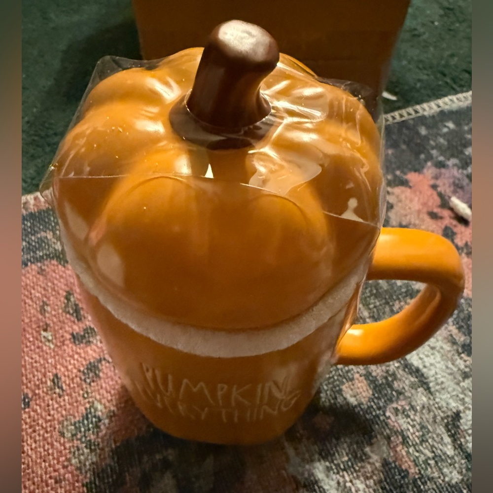 Rae Dunn Pumpkin Everything Mug - Orange - Picture 4 of 5